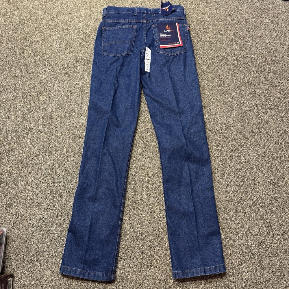 Lapco FR Flame Resistant Jeans Mens 30x36 Dark Denim Blue Work Pants NEW
